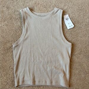 NWT Hollister Ribbed Tank Top - Light Beige
